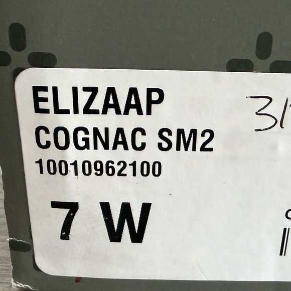 Sun + Stone Women's Cognac Elizaa Notched Pointed Toe Dress Booties Size 7W - Picture 10 of 11